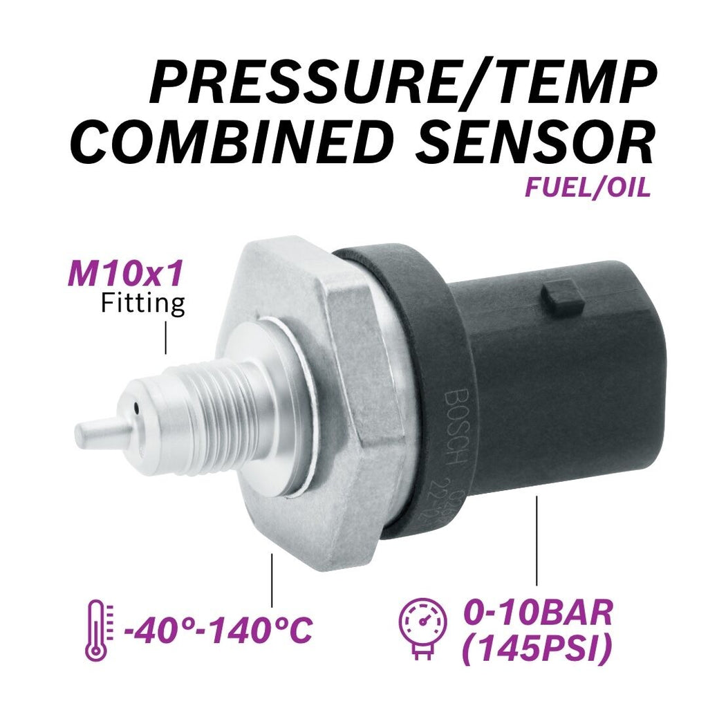 Bosch Liquid Pressure/Temp combined Sensor, 10 bar & 140 deg C