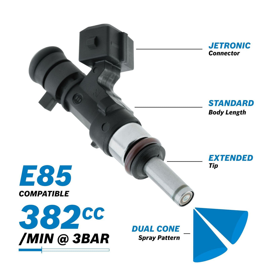 Bosch 382cc/min EV14 Injector PN: 0 280 158 124 ALL Sets are Flow Matched with a report