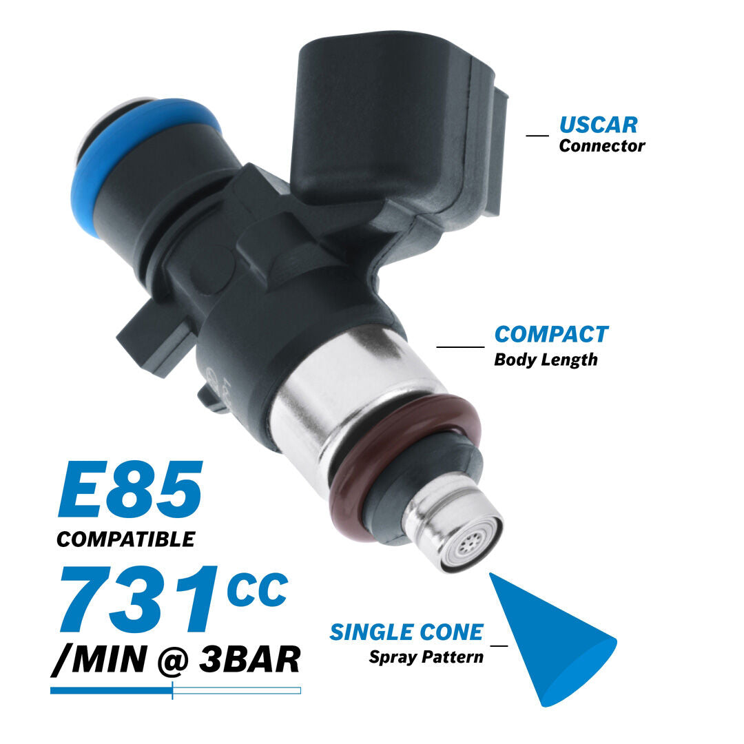 Bosch 731cc EV14 Injector PN: 0 280 158 290 ALL Sets are Flow Matched with a report