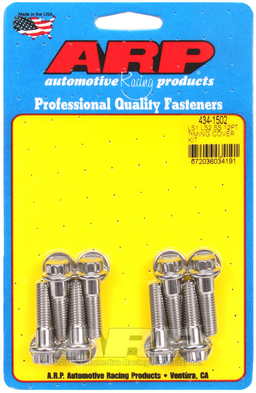 ARP 434-1502 12pt timing cover bolt kit polished