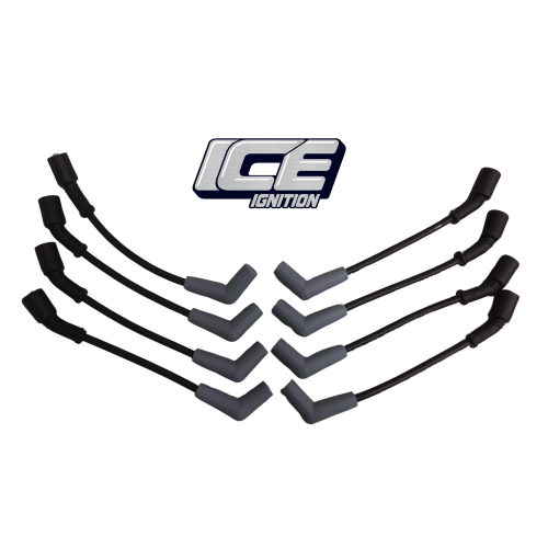 9GM- 868 Ice Ignition 9mm Black cable pro leads "25mm Longer"