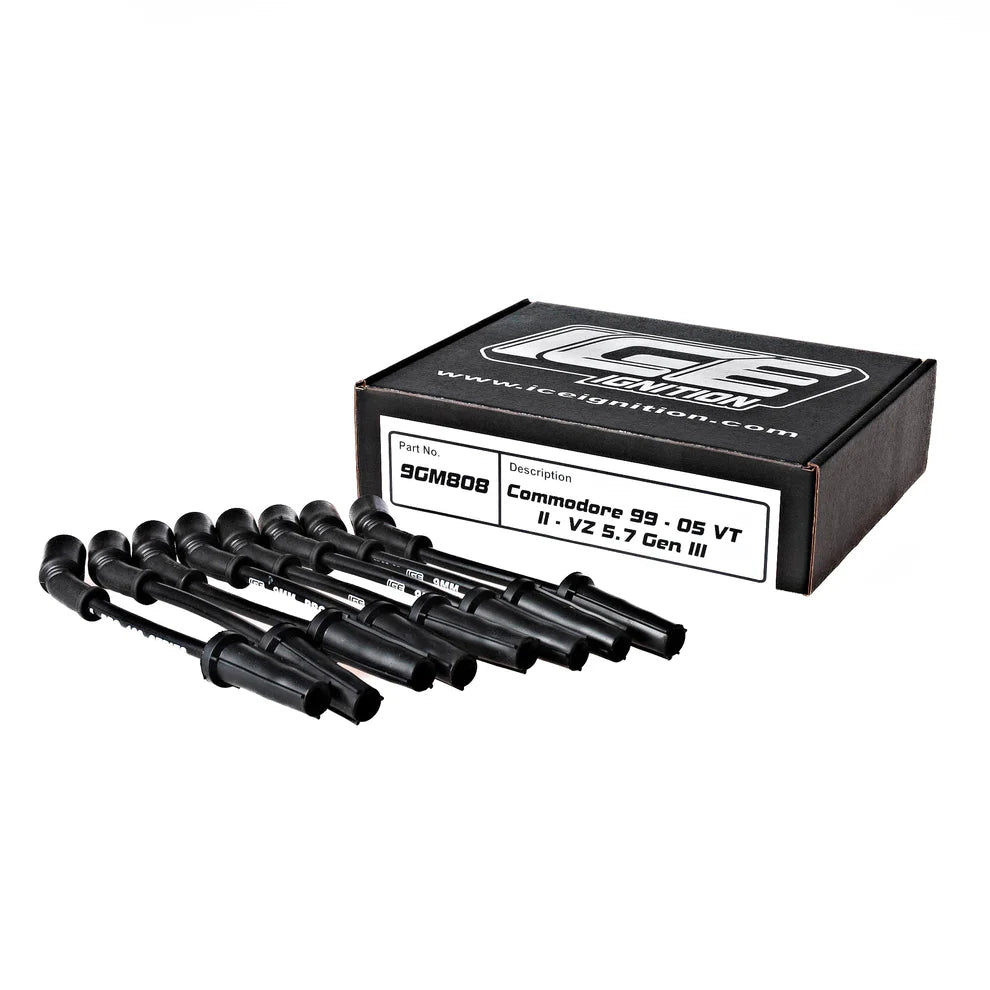 9GM- 808 Ice Ignition 9mm Black cable LS pro leads
