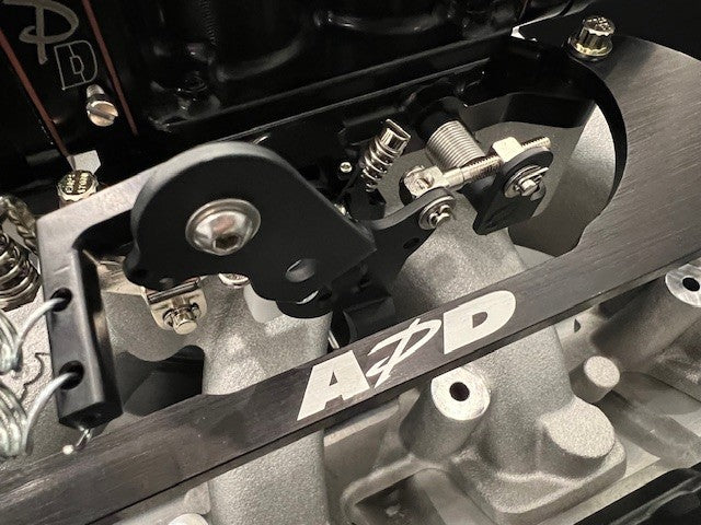 APD 4150 Throttle Cable Bracket GM cable - Black