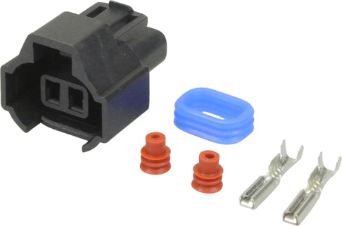 Denso plug 2 pin with waterproof rubber plug