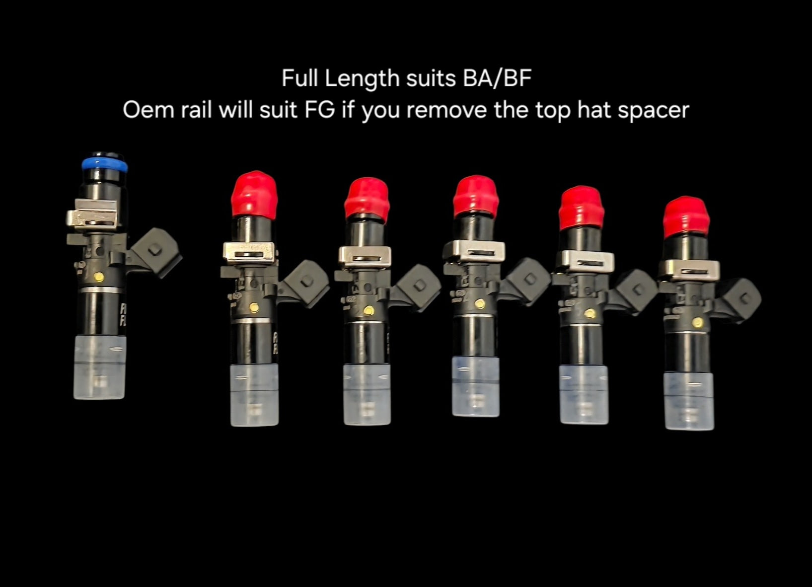 Flow Matched BA/BF Barra Bosch 980cc EV14 Injector PN: 0 280 158 040 Set of 6