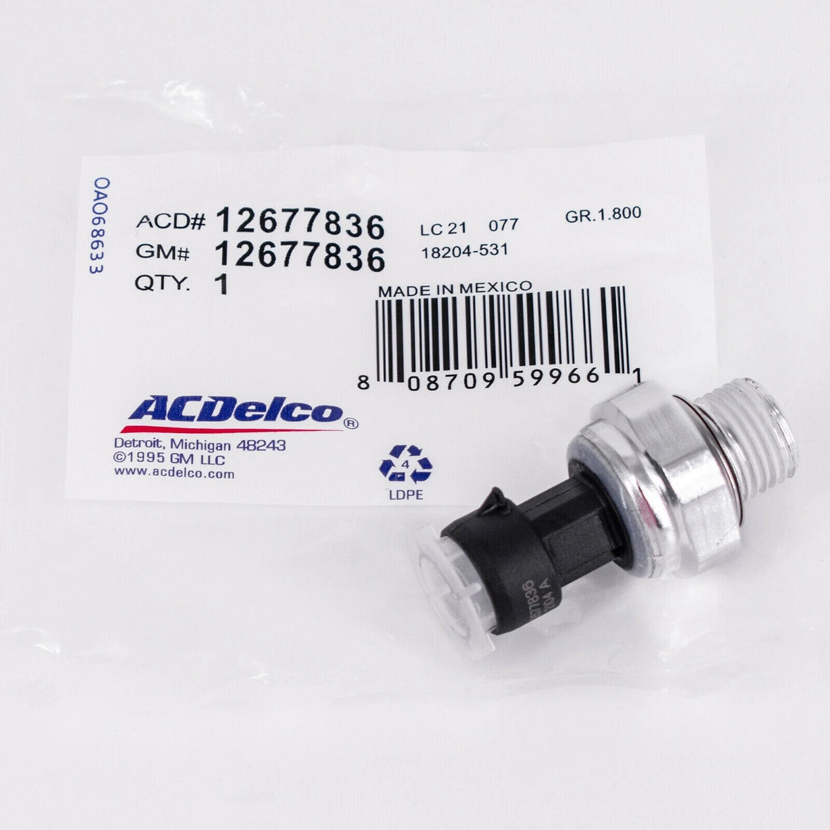 Genuine GM Oil Pressure Sensor - Pre July 2009