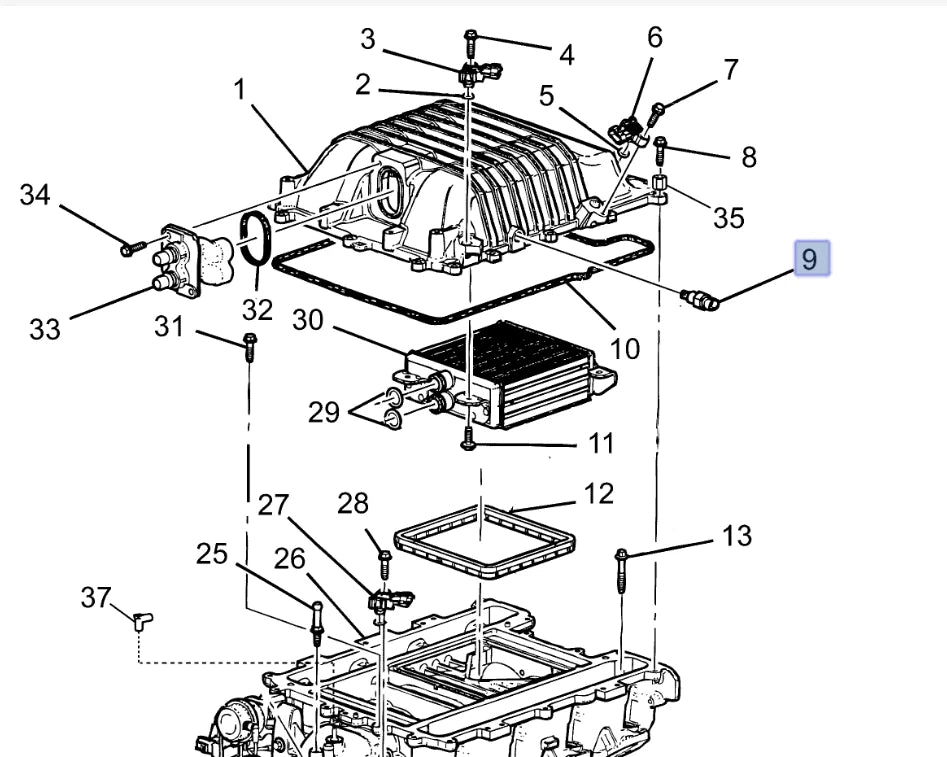 Genuine GM LSA Intake Air Temp Sensor